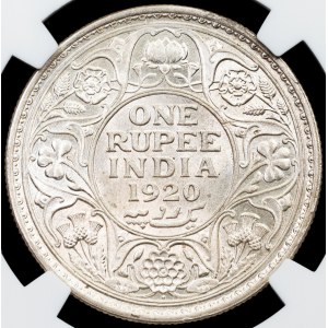British India, 1 Rupee 1920, B, Bombay