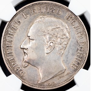 Bulgaria, 5 Leva 1892, KB, Kremnitz