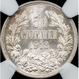 Bulgaria, 50 Stotinki 1913, Kremnitz