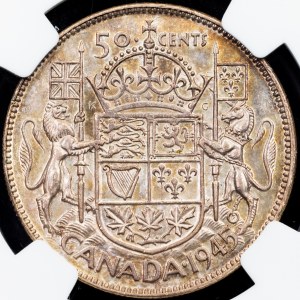 Canada, 1/2 Dollar 1945