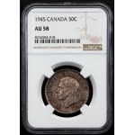Canada, 1/2 Dollar 1945