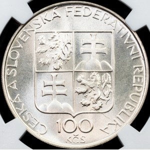 Czechosłowacja, 100 Korun 1993