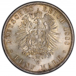 Germany, 5 Mark 1888, A