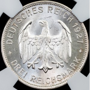 Germany, 3 Reichsmark 1927, F