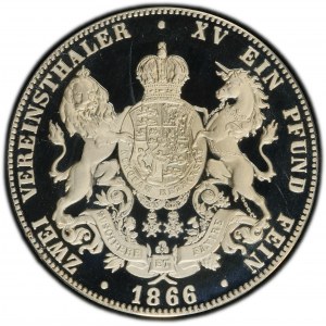 Germany, 2 Thaler 1866 (1980)