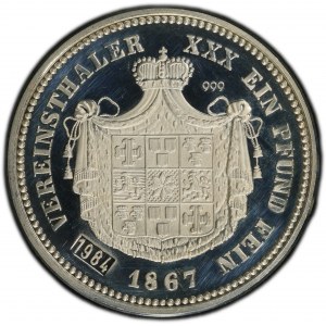 Germany, 1 Thaler 1867 (1984)