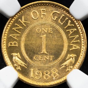 Guyana, 1 Cent 1988, Llantrisant