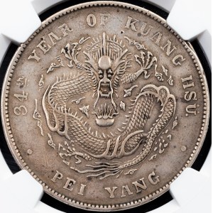 Chiny, 1 Dollar 34 (1908)