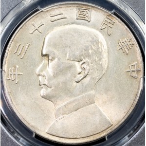 Čína, 1 dolar 23 (1934)