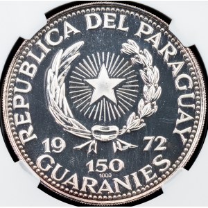 Paraguay, 150 Guaranies 1972, Stuttgart