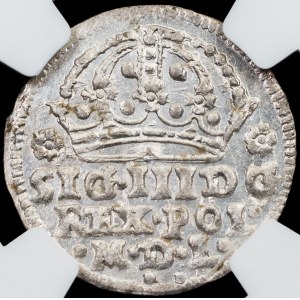 Poland, Grosz koronny 1608, Krakow