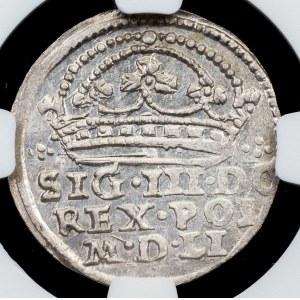 Poland, Grosz koronny 1608, Krakow