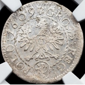 Poland, Grosz koronny 1609, Krakow