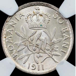 Romania, 50 Bani 1911, Hamburg