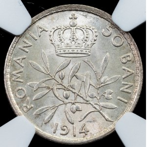 Romania, 50 Bani 1914