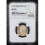 Romania, 1 Leu 1914