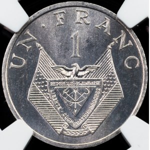Rwanda, 1 Franc 1985, Llantrisant