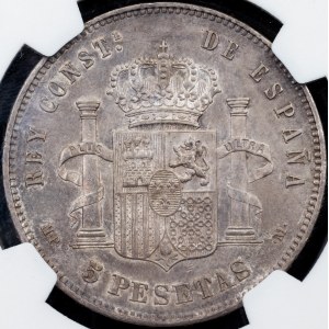 Spain, 5 Pesetas 1888, Madrid