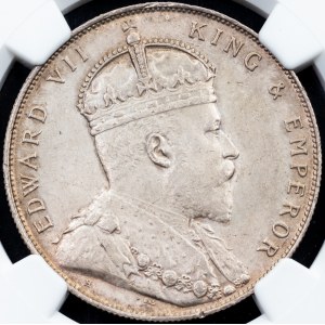 Straits Settlements, 1 Dollar 1907, Heaton