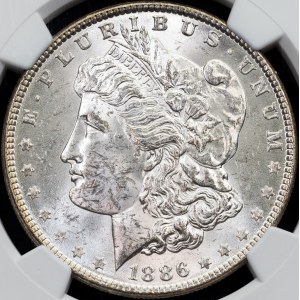 USA, Morgan Dollar 1886, Philadelphia