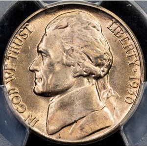 USA, 5 centů 1950, D, Denver