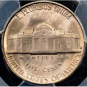 USA, 5 centů 1950, D, Denver