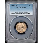 USA, 5 centů 1950, D, Denver