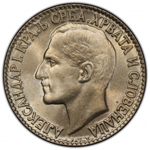 Yugoslavia, 2 Dinara 1925, Poissy