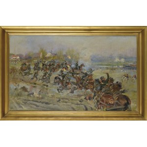 Jerzy KOSSAK (1886-1955), Zmiana pozycji artylerii gen. Bema pod Ostrołęką