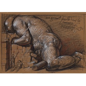Franciszek Starowieyski (1930 Bratkówka k. Krosna - 2009 Warszawa), Mon geant fouille dans les ruines, 1693 (1993)
