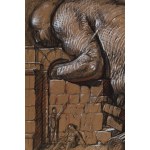 Franciszek Starowieyski (1930 Bratkówka k. Krosna - 2009 Warszawa), Mon geant fouille dans les ruines, 1693 (1993)