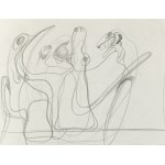 Franciszek Starowieyski (1930 Bratkówka u Krosna - 2009 Varšava), charakterová skica, 1984