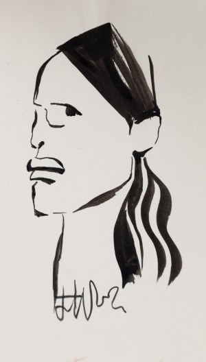 Halina Wrzeszczyńska (1929 Krotoszyn - 2018 Wrocław), Portret Franciszka Starowieyskiego