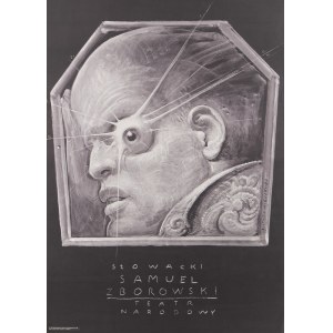 Franciszek Starowieyski (1930 Bratkówka u Krosna - 2009 Varšava), plakát ke hře Samuel Zborowski, Slovenské národní divadlo, 1980.