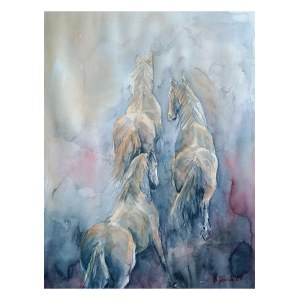 Michalina DERLICKA (b. 1976), Horses Three, 2025
