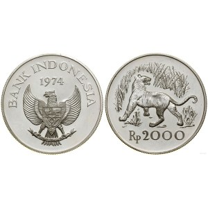 Indonezja, 2.000 rupii, 1974