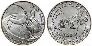 Vatican (Church State), 500 lira, 1992, Rome