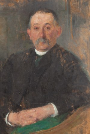 Olga Boznańska (1865 Kraków - 1940 Paryż), Portret mężczyzny, 1906