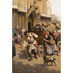 Hipolit Lipinski (1846 Nowy Targ - 1884 Cracow), Rumford soup in front of St. Catherine's Church in Cracow, 1883