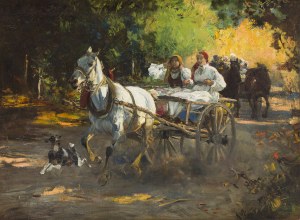 Alfred Wierusz-Kowalski (1849 Suwałki - 1915 Monachium), Wesoła jazda