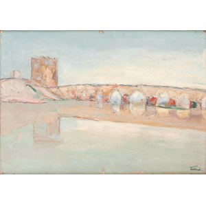Włodzimierz Terlikowski (1873 Poraj k. Łodzi - 1951 Paryż), Most nad rzeką Guadalquivir w Kordobie, około 1930