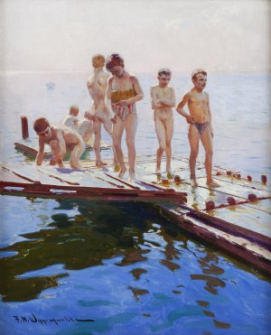 Feliks Michał Wygrzywalski (1875 Przemyśl - 1944 Rzeszów), Morska kąpiel