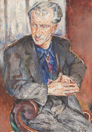 Maria Melania Mutermilch \ Mela Muter (1876 Warszawa - 1967 Paryż), Portret Maurice'a Ravela, lata 30. XX w.