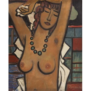 Tymon Niesiołowski (1882 Lwów - 1965 Toruń), Pół-akt, 1958