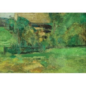 Piotr Potworowski, LAGOW LANDSCAPE, circa 1958.