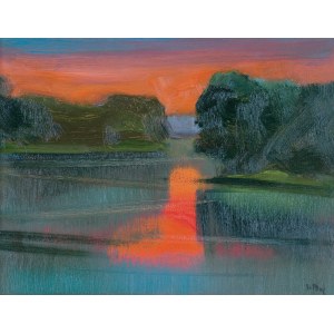 Stanislaw Baj, BUG RIVER. SUNSET, 2021