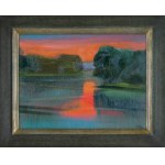 Stanislaw Baj, BUG RIVER. SUNSET, 2021