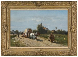 Walery Brochocki, NIEDZIELA PO KOŚCIELE. WYPADEK W DRODZE, 1873