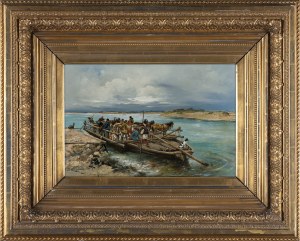 Tadeusz Rybkowski, PRZEWÓZ NA DNIESTRZE, ok. 1892