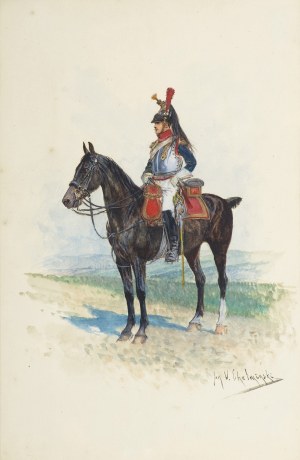Jan Chełmiński, KIRASJER 14. PUŁKU ARMII KSIĘSTWA WARSZAWSKIEGO, ok. 1913
